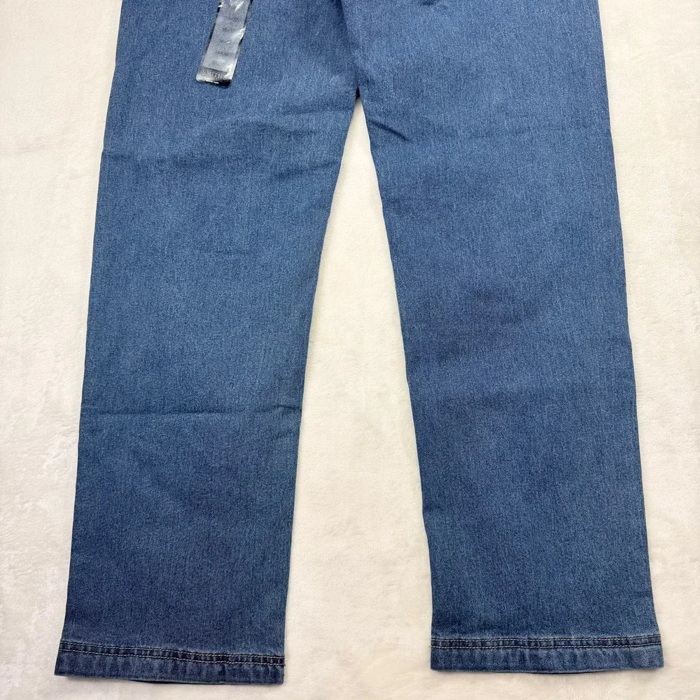 Smiths Workwear Mens Relaxed Fit Stretch Work Jeans Light Vintage Wash 38x32